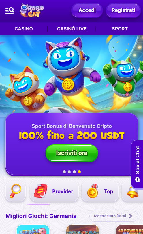 Robocat Casino mobile