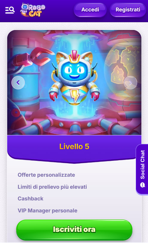 Robocat Casino mobile